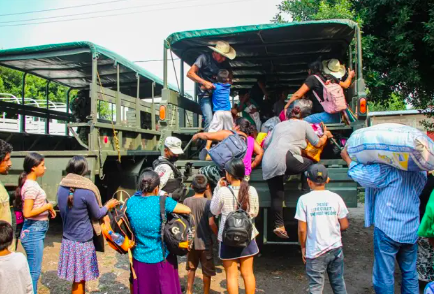 AUMENTA NÙMERO DE DESPLAZADO POR LA VIOLENCIA EN CHIAPAS; LLEGAN A GUATEMALA