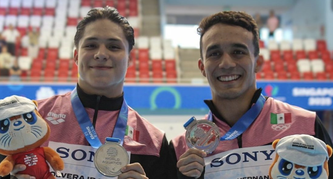 CLAVADISTAS MEXICANOS LOGRAN DOS PLATAS EN MUNDIAL DE SINGAPUR; SUMAN CINCO PRESEAS