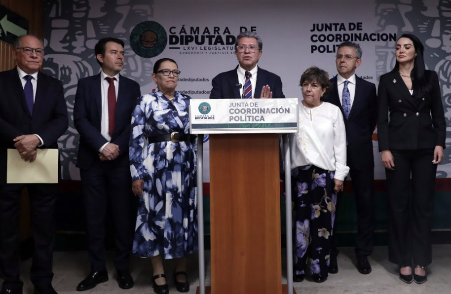 COORDINADORES DE LAS BANCADAS EN CÁMARA DE DIPUTADOS DIALOGAN CON TITULAR DE SEGOB