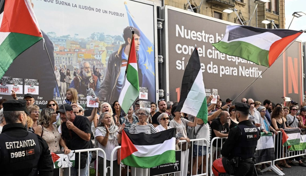 EN EL FESTIVAL DE CINE DE SAN SEBASTIÁN EXIGEN FIN A LA MASACRE EN FRANJA DE GAZA