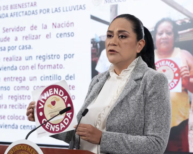 SECRETARÍA DEL BIENESTAR INICIA CENSO CASA POR CASA POR LLUVIAS EN 5 ESTADOS: ARIADNA MONTIEL