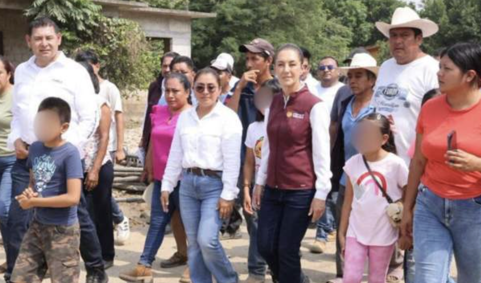 “NO SE PREOCUPEN, VAN A RECUPERAR TODO”: SHEINBAUM A DAMNIFICADOS POR LLUVIAS