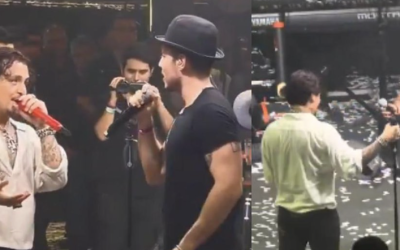 CHRISTIAN NODAL Y JOSÉ MADERO JUNTOS; CANTANTES REALIZAN DUETO EN CONCIERTO