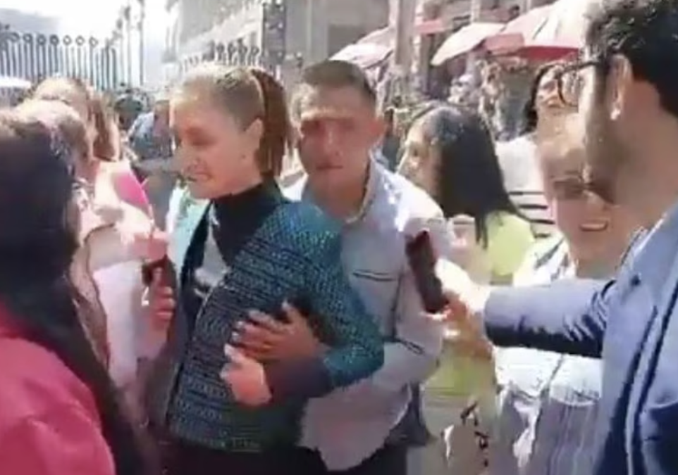 Detienen a hombre que acosó a Claudia Sheinbaum en el Zócalo de la CDMX