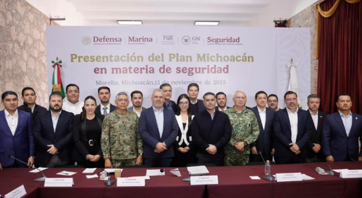Harfuch presenta plan de seguridad en Morelia