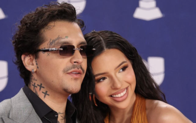 CAPTAN A CHRISTIAN NODAL Y SU ESPOSA ANGELA AGUILAR EN EL SHOW DE KANYE WEST EN LA PLAZA MÈXICO