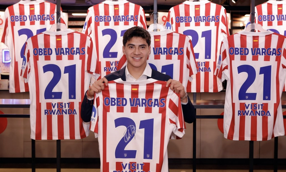 EL MEXICANO OBED VARGAS FUE PRESENTADO COMO NUEVO INTEGRANTE DEL ATLÉTICO DE MADRID
