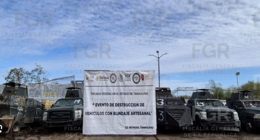 FGR DESTRUYE 18 ‘MONSTRUOS’ EN TAMAULIPAS LIGADOS A LOS CÁRTELES DEL GOLFO Y NOROESTE