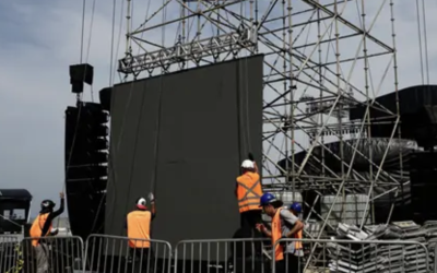 TRAS MUERTE DE TRABAJADOR, POLICÍA DE BRASIL REFUERZA SEGURIDAD EN ESCENARIO PARA SHOW DE SHAKIRA