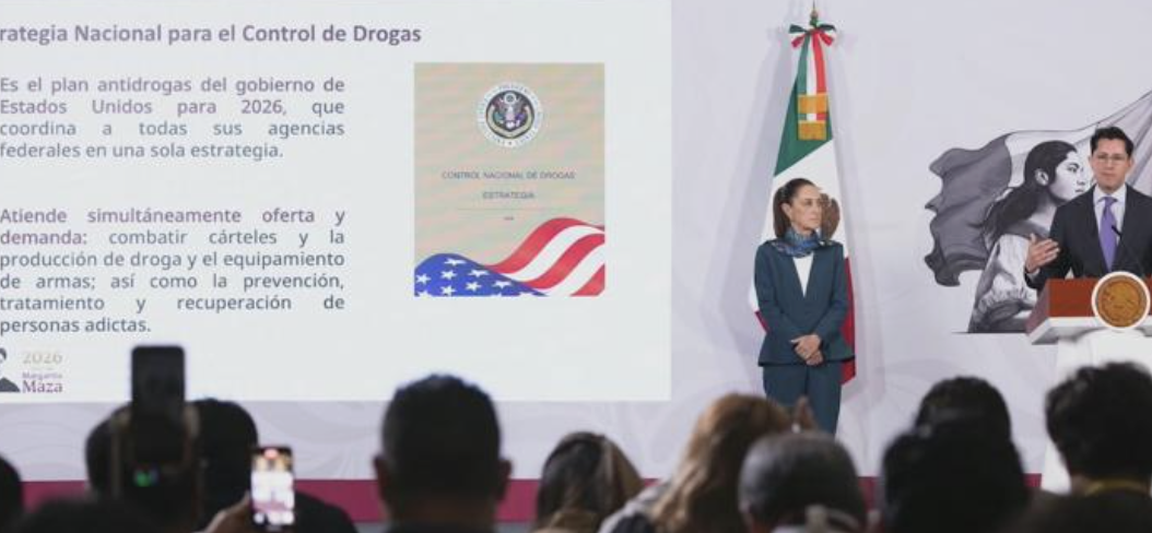 EU DEBE ATENDER EL CONSUMO DE DROGAS EN SU PAÍS Y FRENAR TRÁFICO DE ARMAS A MÉXICO: SHEINBAUM