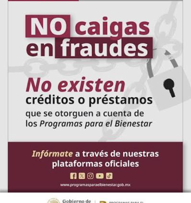 BIENESTAR ALERTA SOBRE FRAUDES: NO EXISTEN CRÉDITOS NI PRÉSTAMOS VINCULADOS A PROGRAMAS SOCIALES