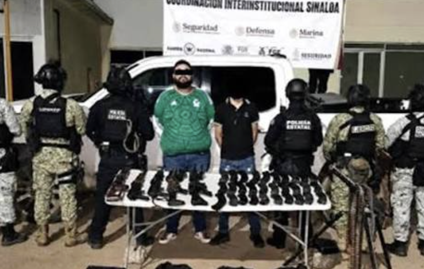DETIENEN EN SINALOA A 28 DEL CÁRTEL DEL PACÍFICO; LES ASEGURAN ARMAMENTO Y EQUIPO TÁCTICO