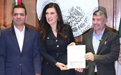 RECIBE KENIA LÓPEZ RABADÁN PROPUESTA DE LA ANAC PARA MEJORAR LA INFRAESTRUCTURA EDUCATIVA