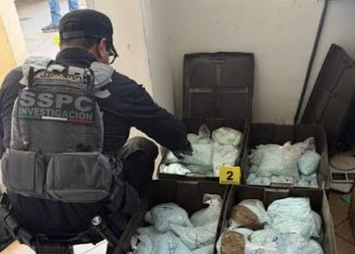 ASEGURAN EN BC 4 MILLONES DE DOSIS DE FENTANILO EN INMUEBLE DE ‘LOS RUSOS’, BRAZO OPERATIVO DEL ‘CÁRTEL DE SINALOA’
