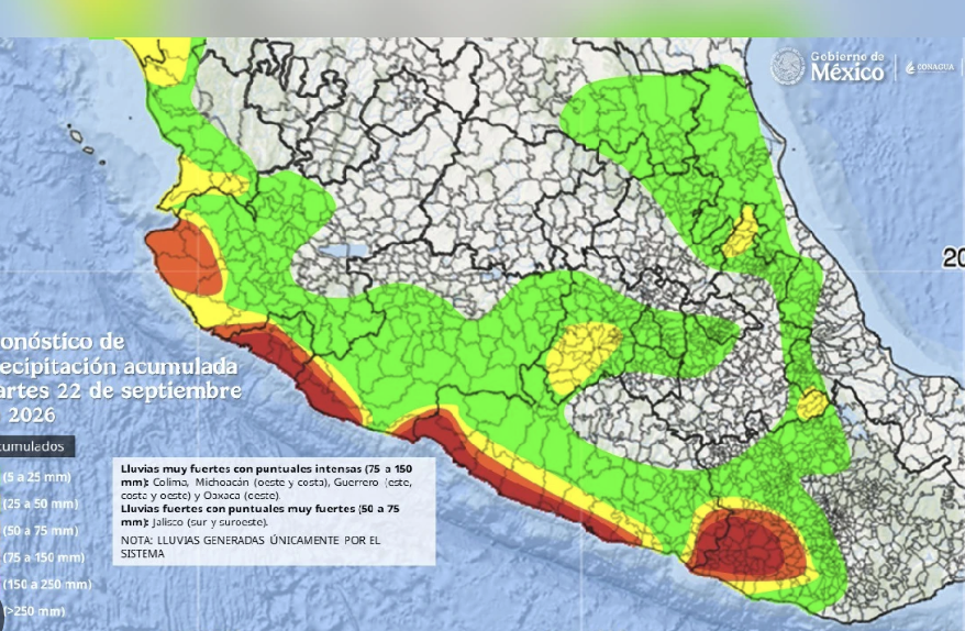 ALERTA EN JALISCO, GUERRERO Y MICHOACÀN POR PRESENCIA DEL HUIRACÀN `POLO` QUE SE INTENSIFICA A CATEGORÍA 2