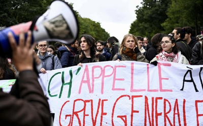 PESE A PROHIBICIÒN DE PROTESTAS, MILES DE ESTUDIANTES FRANCESES SALEN A LAS CALLES DE PARÌS