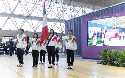 ABANDERAN A LA DELEGACIÒN DE MÉXICO RUMBO A LOS JUEGOS OLÌMPICOS DE LA JUVENTUD